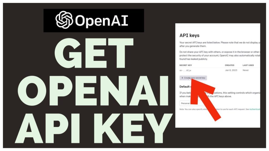 Cách lấy API key của tài khoản ChatGPT