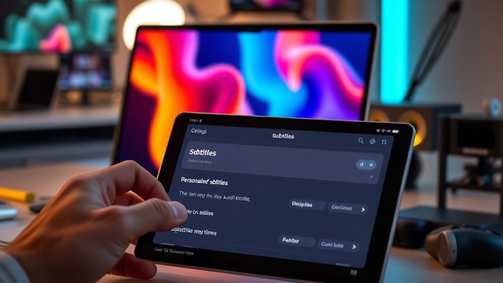 personalized subtitle accessibility enhancements