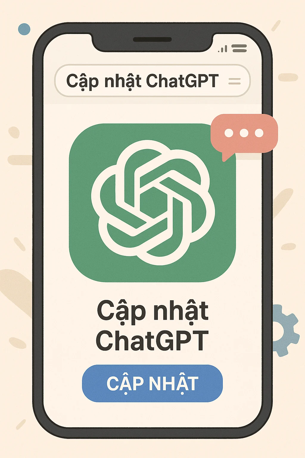 Ảnh minh họa trang Cập nhật ChatGPT