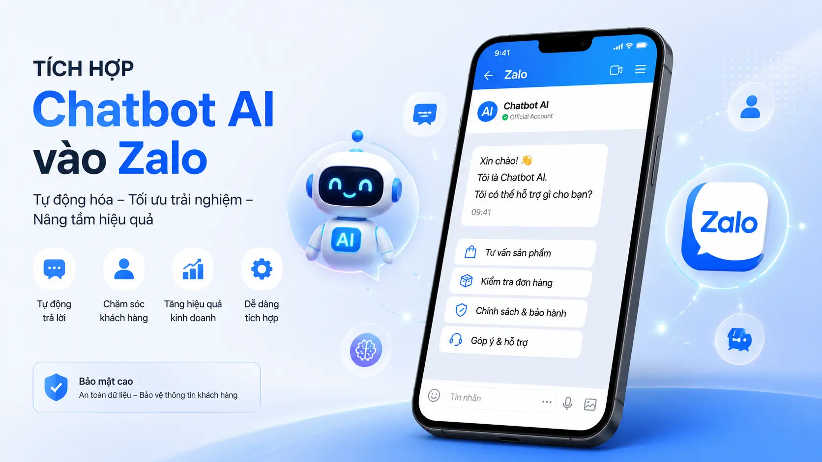 chatbotzalo Tích hợp Chatbot AI vào Zalo
