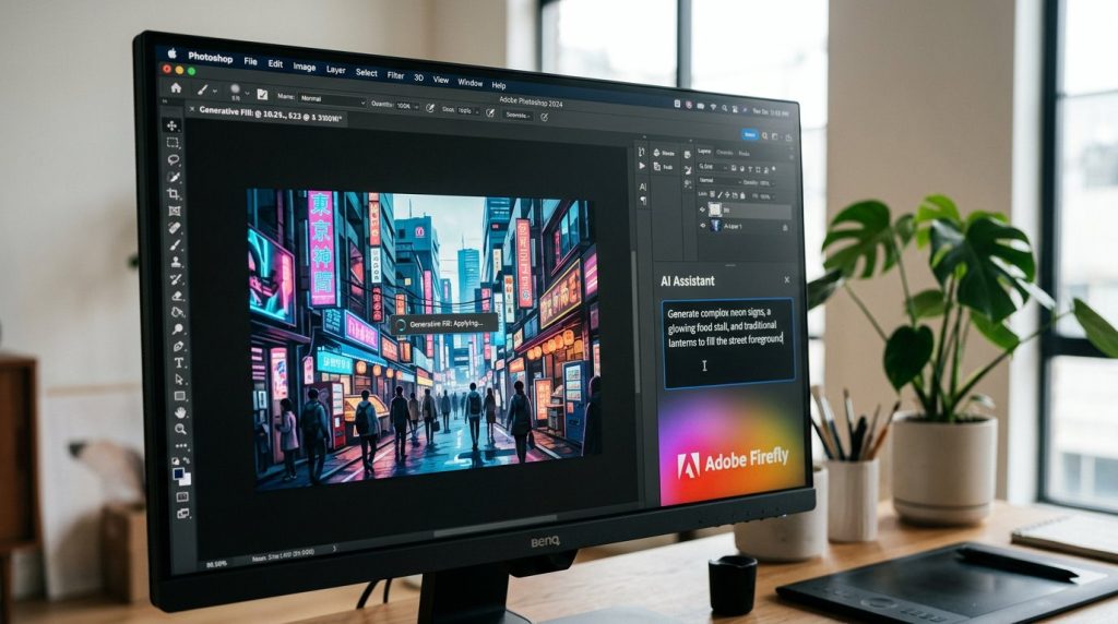 Adobe ra mắt trợ lý AI cho Photoshop và nâng cấp bộ công cụ Firefly