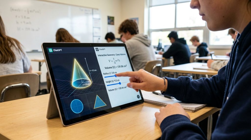ChatGPT ra mắt tính năng minh họa tương tác giúp học toán và khoa học