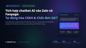 Tích hợp chatbot AI vào Zalo và Fanpage tự động hóa CSKH 24/7